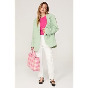 MAJE White Cotton Front Zipper Campy Pocket Clad Pocketo Cargo Pants Size 36